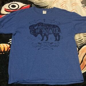 Fruit of the Loom Blue Spirit of Power Tee